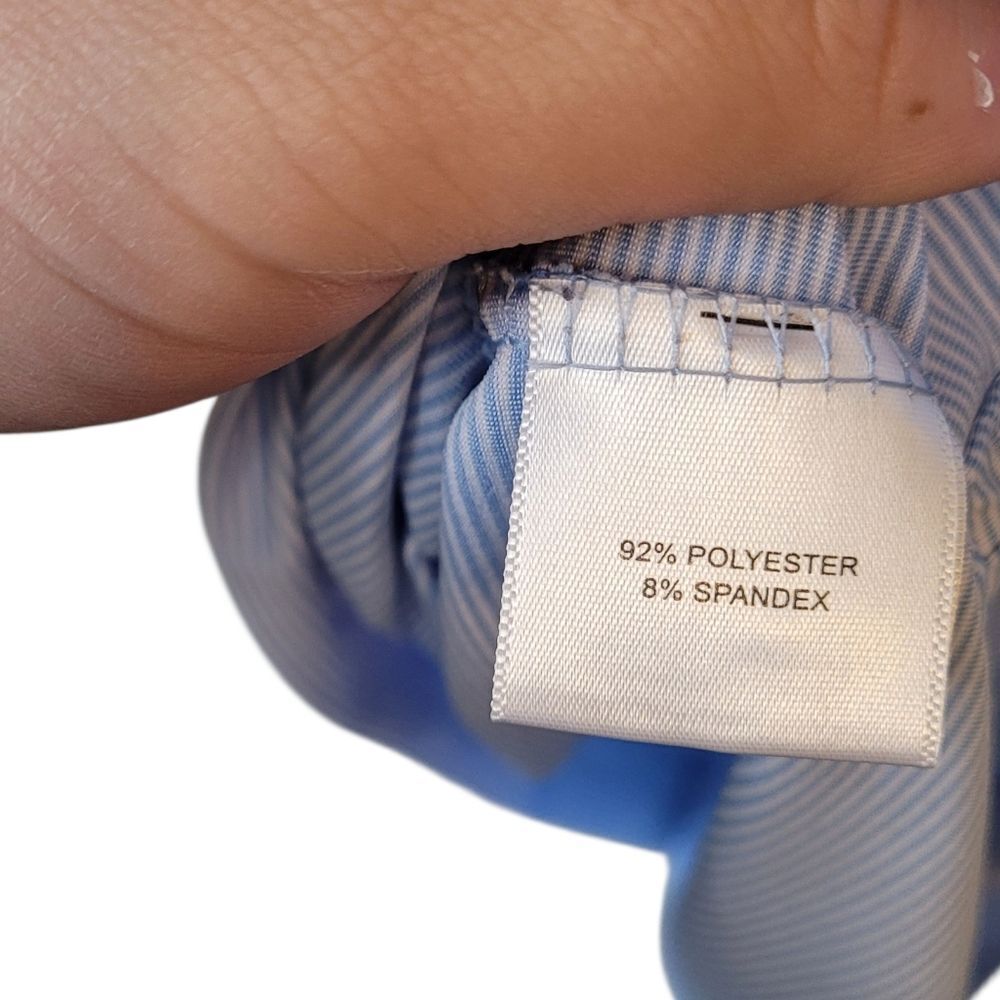 Peter Millar Summer Comfort Light Blue Stripe Senior Open Broadmoor Golf Polo XL - Picture 5 of 6